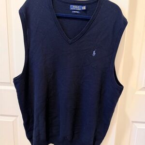 Ralph Lauren POLO Navy V-Neck Sweater Vest